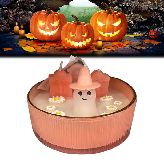 Cupcakes and Cashmere Pink Ghost Graveyard Candle, Pink Ghost Candle, New Cute Spooky, Pink Cowgirl Ghost Candle, Cutest Halloween Candle, 2024 Halloween-themed Candle You¡¯ve been Ghosted