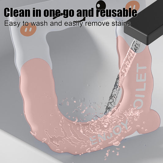 Cute Eva Waterproof Toilet Seat Cover - Thickened Toilet Seat Cover, High-Elasticity Soft Cushion,All-Season No-Wash Toilet Seat Ring Adhesive Type,Toilet Types With Hygienic Handle