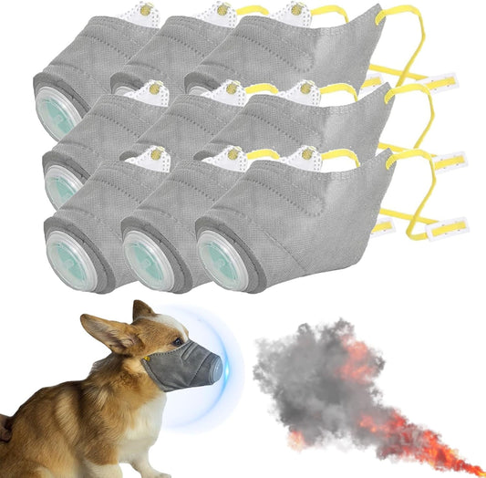 Dog Respirator Mask,Dog Respirator Mask Nuclear,Dog Gas Mask,Muzzle For Large Sized Dog Dog Smoke Mask,Reusable Dog Muzzles,Dog Muzzle Medium Sized Dogs Dog Muzzle For Large Dog Small Dog Muzzles,S