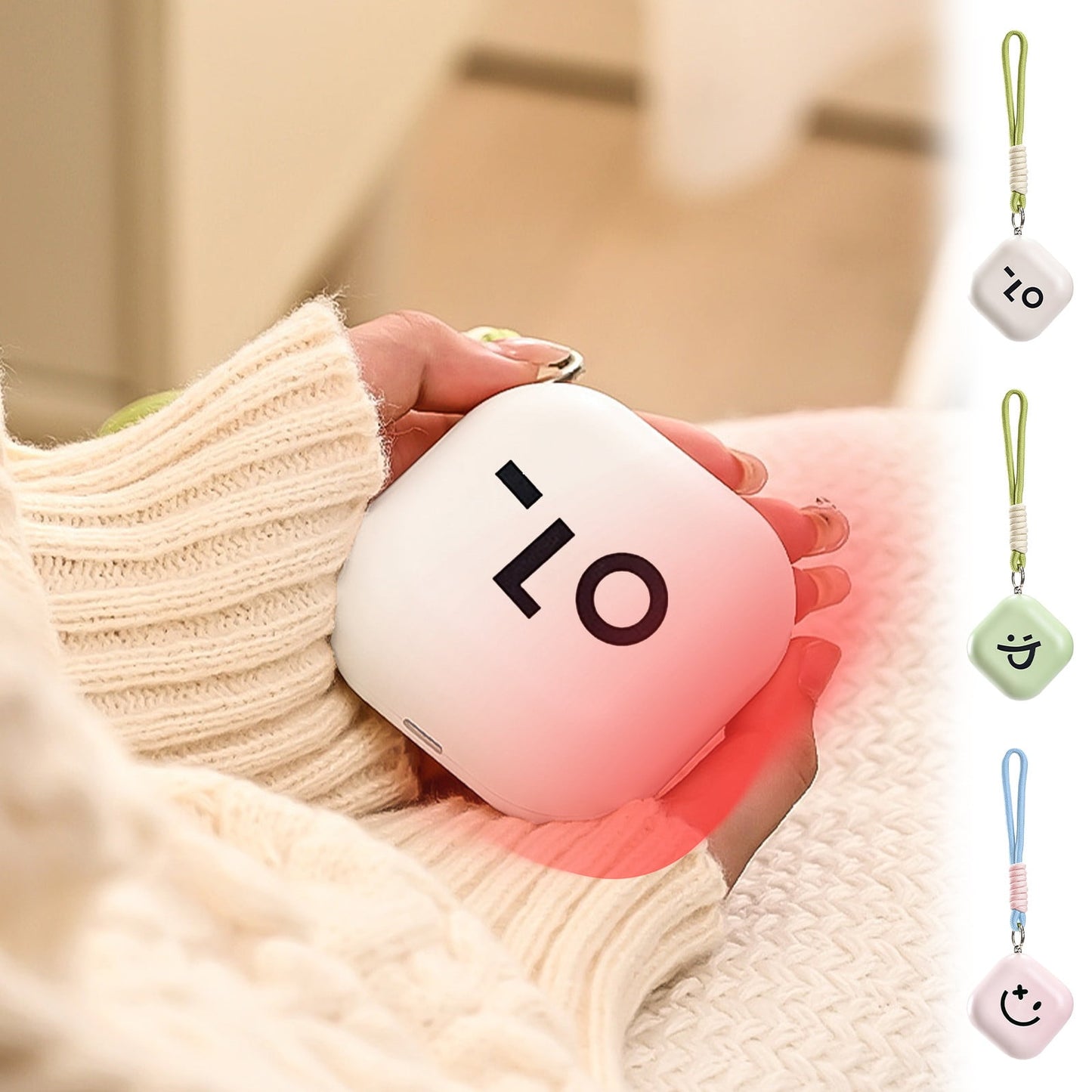 Electric Hand Warmers Rechargeable Hand Warmer,Square Winter Hand Warmer Usb Charging Intelligent Constant Temperature,Kid Portable Mini Hand Warmer