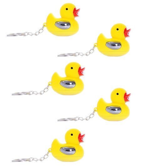 Electric Shocking Duck Keychain -2025 Funny Prank Gadget, Patito Que Da Toques Electricos, Novelty Gag Gift, Hilarious Trick for Friends, Portable Electric Touch Keychain for Pranks Keychain£¬5PCS