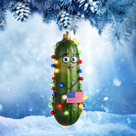 Evlvelym Pickle Ornaments for Christmas Tree Decorations Pickleball Ornaments Funny Christmas Decorations Christmas Pickle Ornament Mini Cucumber Christmas Ornaments Pickle Party Decorations
