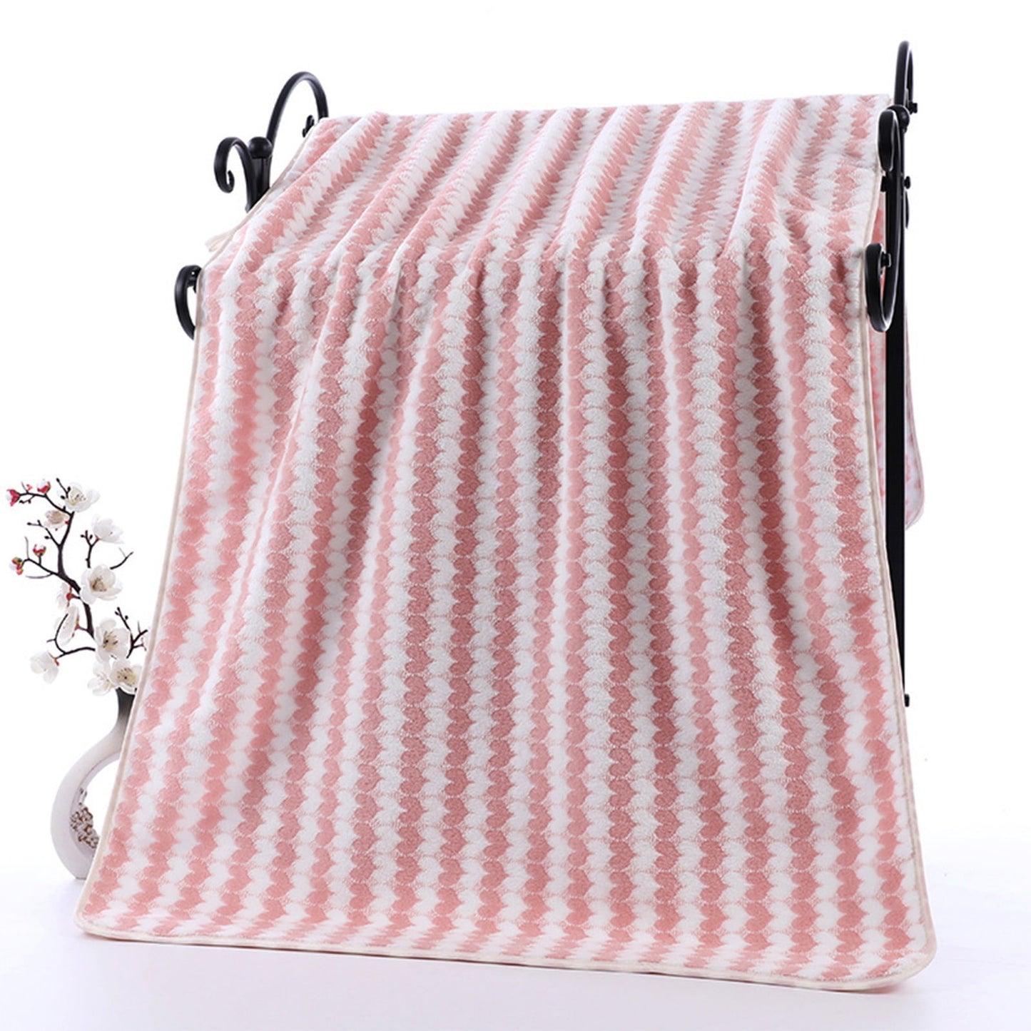Fleece Bath Towels 75X35Cm Large Heart Towel,Valentine'S Day Bath Towels For Body, Highly Absorbent, Super Soft, Lint Free Fluffy Shower Towel For Bathroom, Gym, Lightweight Towel,Holiday Gift