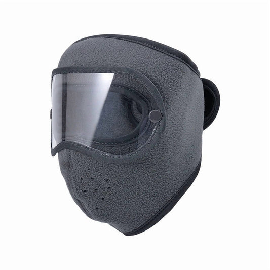 Full Face Protection Headgear, Winter Warm Masks, Polar Fleece Riding Windproof Hd Goggles Face Protection Mouth Shield,Ski Full Face Mask Windproof Fleece Winter Warm Mask