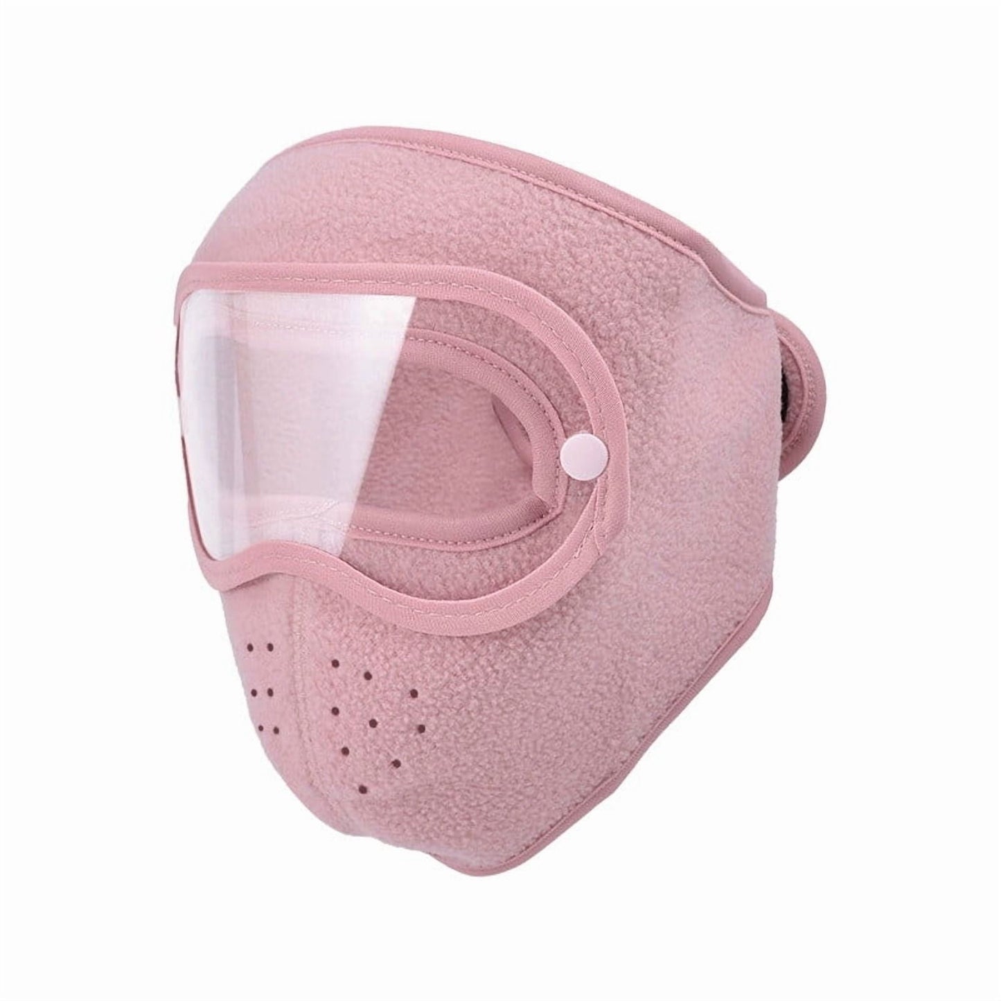 Full Face Protection Headgear, Winter Warm Masks, Polar Fleece Riding Windproof Hd Goggles Face Protection Mouth Shield,Ski Riding High-Definition Protective Mirror