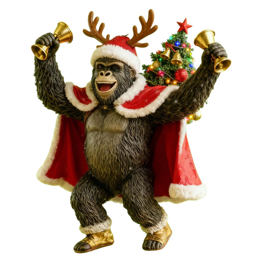 Funny Ornaments,Vibrant Gorilla Animal 2D Flat Christmas Tree Ornaments,Funny Christmas Ornament,Acrylic Ornament,Christmas Tree Decor,Savage Ornament Christmas Decor Home Festive Holiday Decor