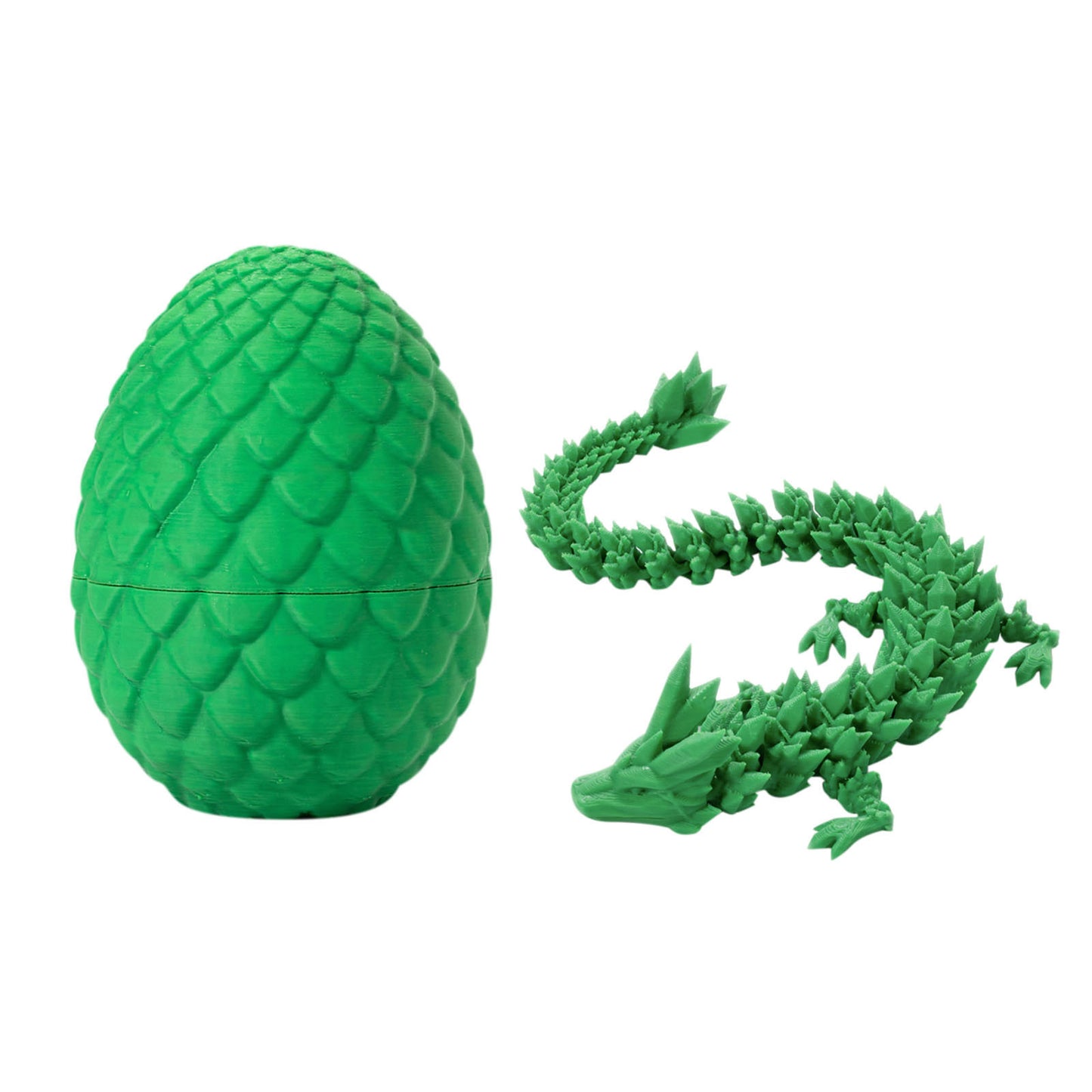 Lanbtorn Easter Egg, Dragon Egg, 12In Dragon Toy, 3D Printed Dragon Fidget Toys, 3D Printed Dragon Egg with Articulated Dragon Inside, Fidget Toys for Autism/ADHD, Easter Gifts