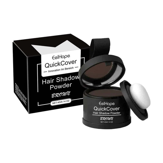 Hairline Powder Hair Root Dye for Women, Hair Shadow Powder Root Touch Up Powder, Waterproof Hair Shading Sponge Brown,Quick Root Cover Up, Hair Fibers for Thinning Hair