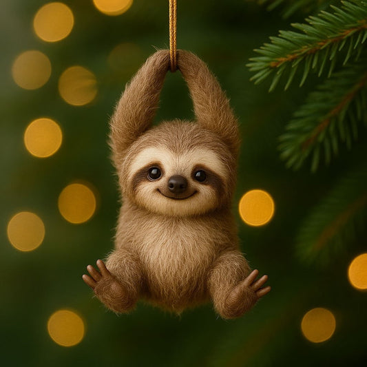 Hanging Critter Ornament Upside-Down Animal Pendant,Woodland Christmas Ornaments,Forest Animal Acorn Ornaments,Gentle Pose - Christmas Tree & Year-Round Decoration For Home,Car Mirror,Desk Decor