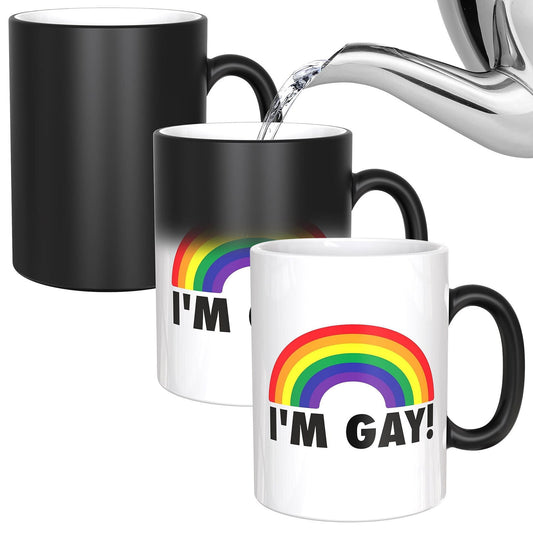 Heat Changing Mug,Unique Coffee Mugs,Funny Mug,Color Changing Mug,Cool Mugs,Multi-Purpose Mug,Valentine'S Day Gift,Cuphumorous Cup, Interesting Gift For Friends, Colleagues And Family,400Ml
