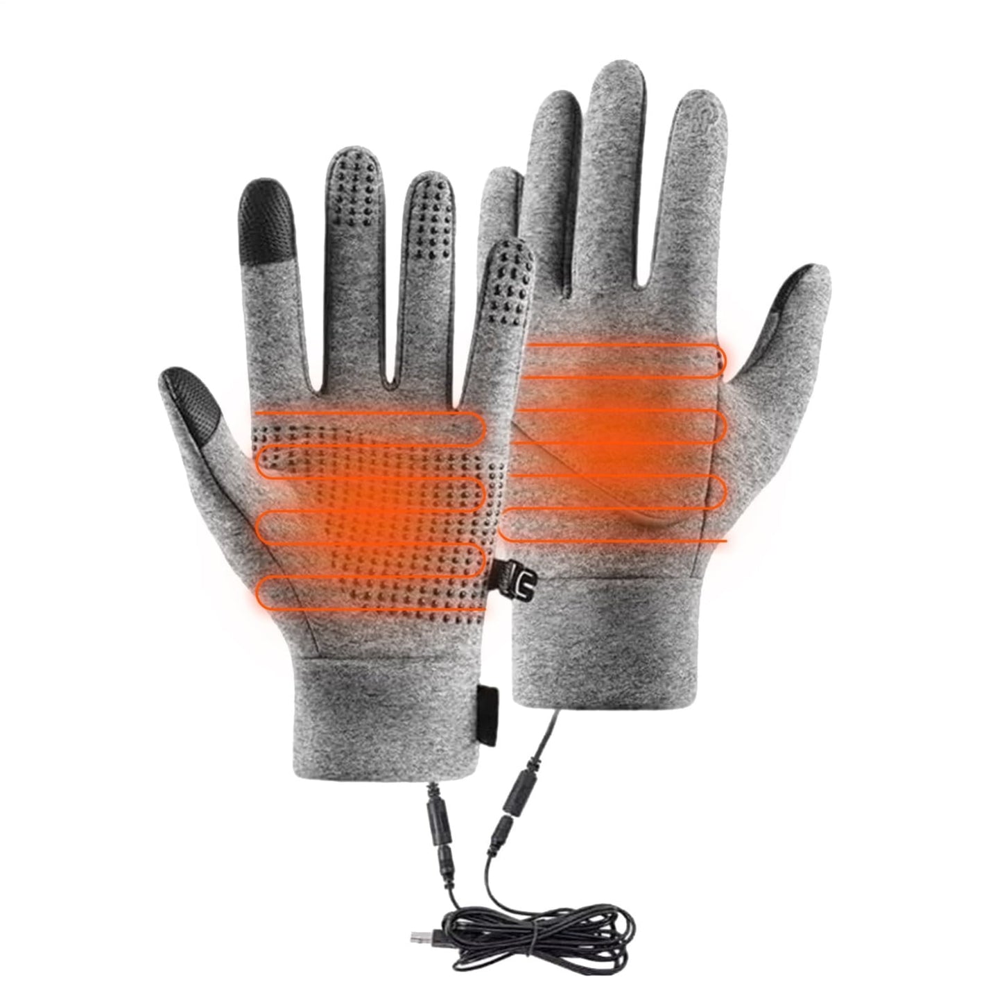 Heated Gloves,Hand Warmers,Usb Heated Gloves For Men Women,Mittens Touchscreen Waterproof Usb Winter Gloves Heating Glove For Driving Cycling Hunting Outdoor Activities