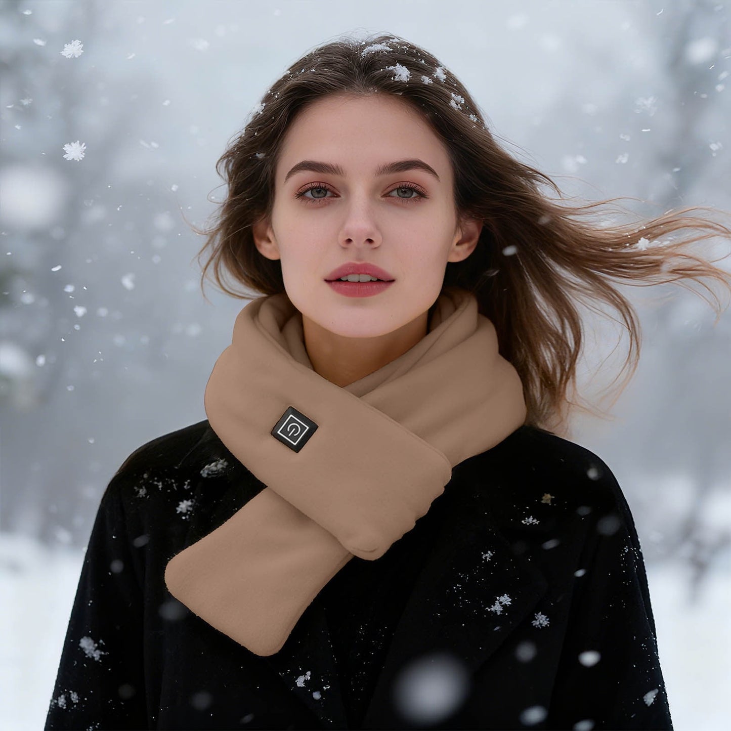 Heated Scarf Rechargeable,Heating Scarf,Usb Heated Scarf With 3-Temperature Settings, Lightweight Smart Neck Warmer For Men And Women, Portable Winter Shoulder Warmth