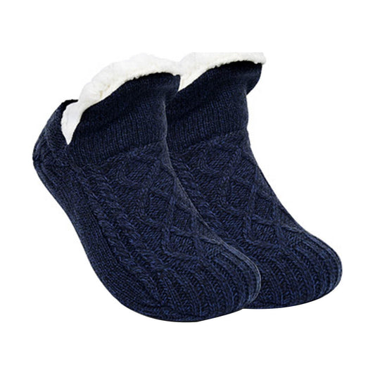 Henpk Clearance Under 5 Stocking Stuffers Women's Winter Super Soft Warm Cozy Fuzzy Fleece-Lined With Grippers Slipper Socks