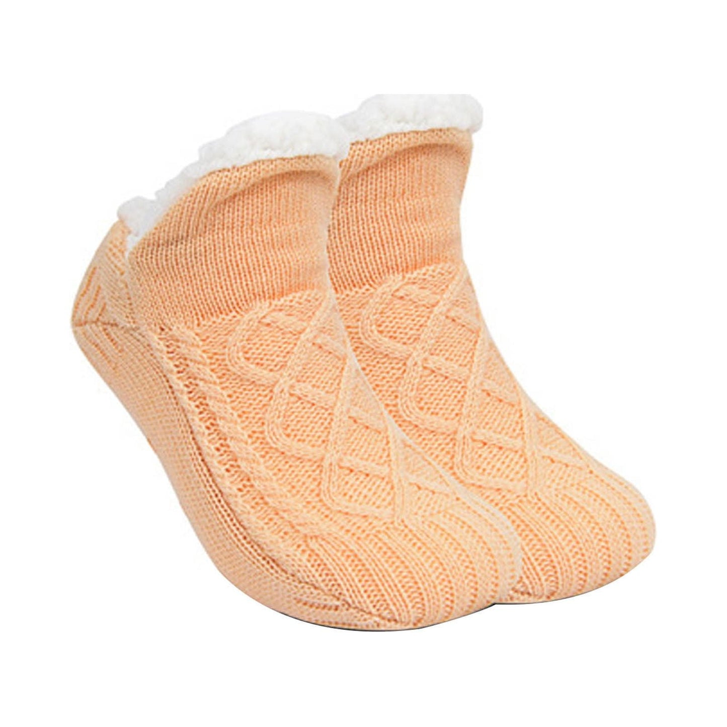 Henpk Clearance Under 5 Stocking Stuffers Women's Winter Super Soft Warm Cozy Fuzzy Fleece-Lined With Grippers Slipper Socks