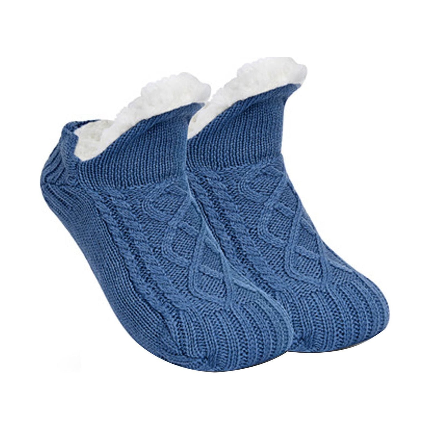 Henpk Clearance Under 5 Stocking Stuffers Women's Winter Super Soft Warm Cozy Fuzzy Fleece-Lined With Grippers Slipper Socks