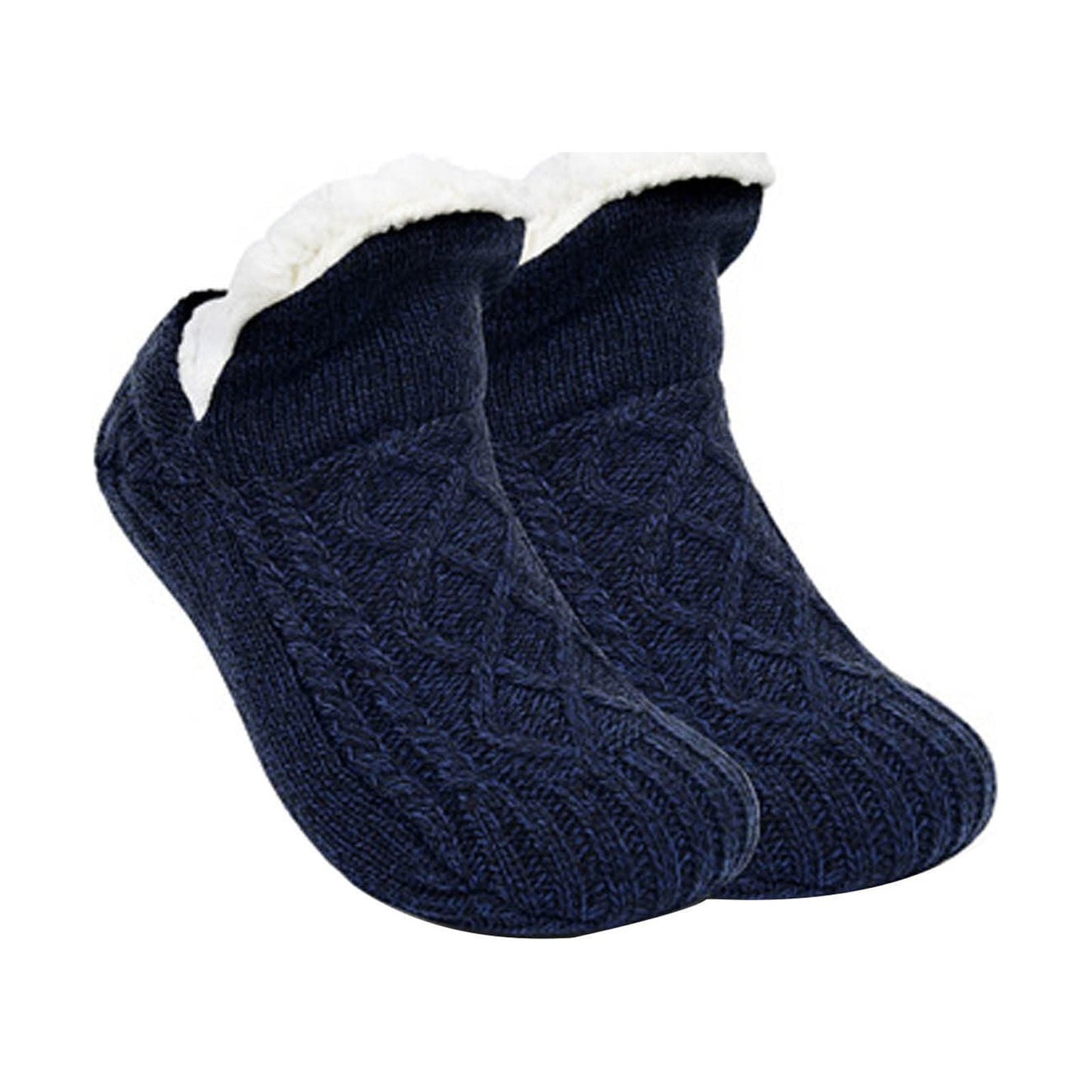 Henpk Clearance Under 5 Stocking Stuffers Women's Winter Super Soft Warm Cozy Fuzzy Fleece-Lined With Grippers Slipper Socks