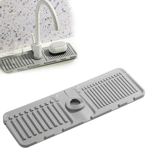Kitchen Sink Splash Guard,Faucet Mat For Kitchen Sink, Sink Protectors For Kitchen Sink£¬Faucet Guard & Draining Mat Kitchen Sink Splash Guard Silicone Draining Mat Fast Drying Stone Sink Tray