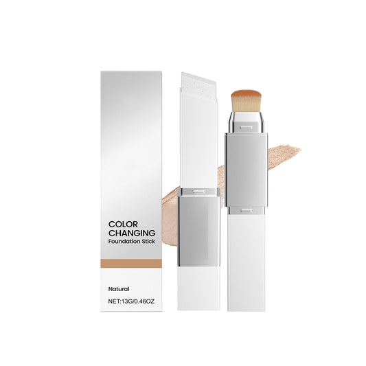 Korean Color Changing Foundation Stick, Color Changing & Brightening Makeup Base, Blanc Effect Cover Cream Stick For Smooth Hydrating Skin, Concealer & White Foundation,