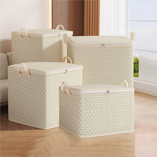 Large Capacity Storage Binsnon Woven Gray Corrugated Clothes Special Storage Carrying 30L/110L/150L/220L,Home Storage Organizer Home Storage Bag Home Bedroom Storage Bag Sorting Storage Bag