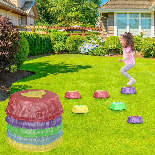 Light Up Musical Stepping Stones for kids, 6pcs Light Up Kids Stepping Stones, Light Up Floor is Lava Stepping Stones,Balance Stepping Stones Kids, Non Slip Sensory Stepping Stones for Kids