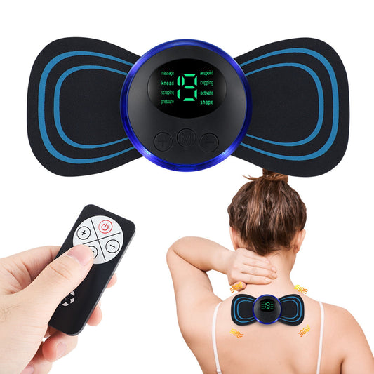 Mini Muscle Body Massager Host With 4 Replaceable Pads,Mini Massager For Muscles For Pain Relief For Full Body And Relaxation Of Arm, Leg Shoulder, Waist