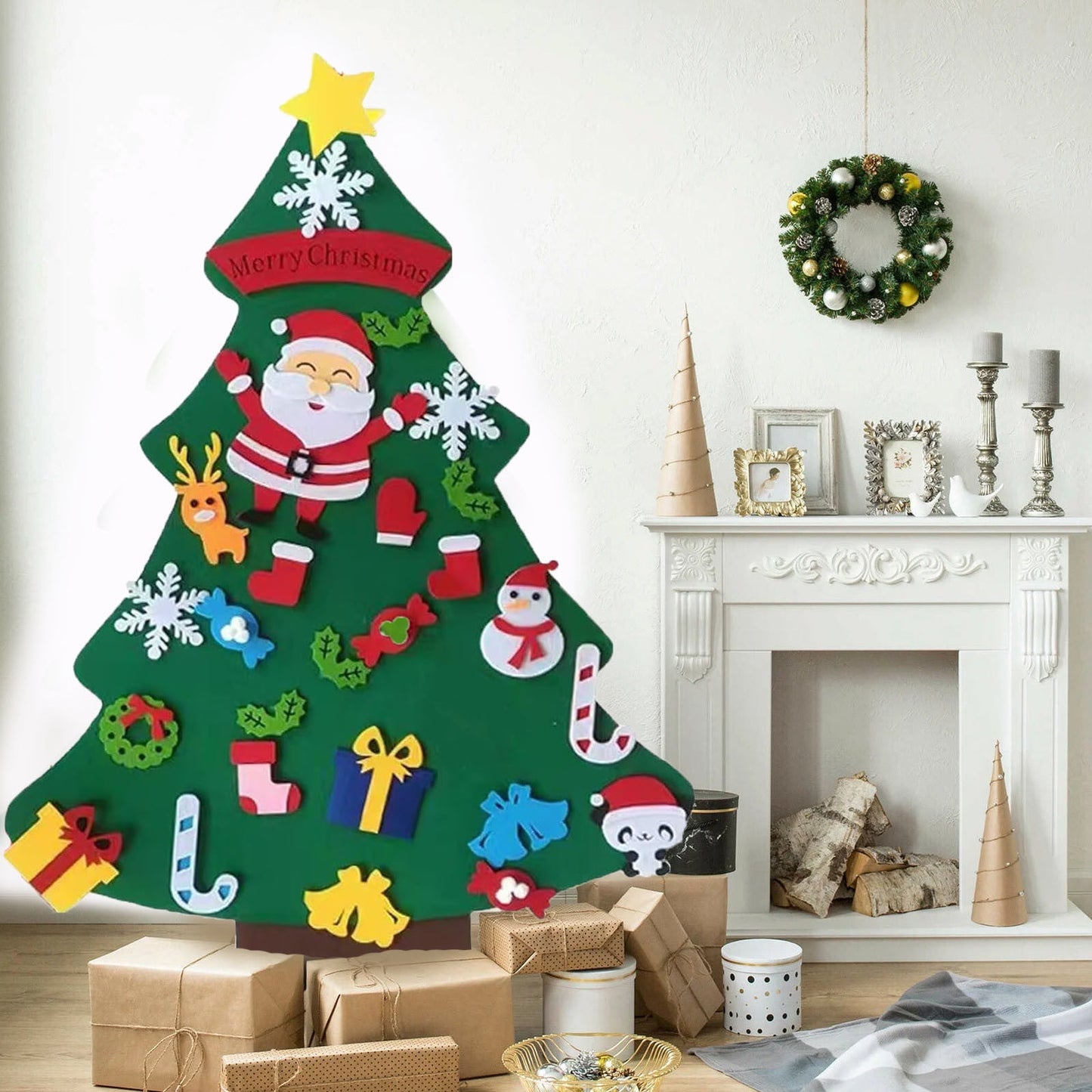 Montessori Christmas Tree For Toddlers, Felt Christmas Tree For Toddlers,Montessori Christmas Tree For Toddlers,Felt Christmas Tree For Toddlers With Lights, Oversized Felt Christmas Tree