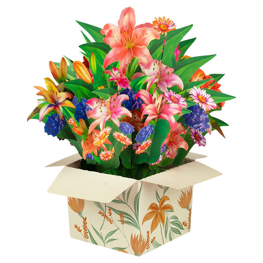Mother'S Day Gifts for Mom,CELNNCOE 2024 New Mother's Day Three-dimensional Greeting Card Inventive Bouquet Set Three-dimensional Mother's Day Blessing Card