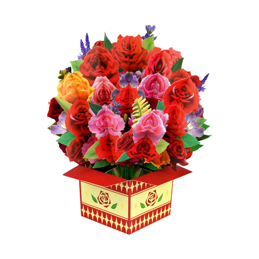 Mother'S Day Gifts for Mom,CELNNCOE 2024 New Mother's Day Three-dimensional Greeting Card Inventive Bouquet Set Three-dimensional Mother's Day Blessing Card