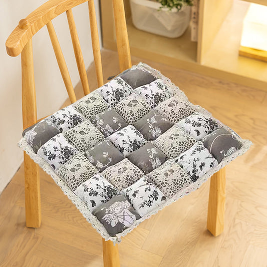 Multicolor Winter Insulation Cushion 40X40Cm,Floor Pillows Butt Cushion Soft Nylon Spandex Decorative Pillow For Window, Living Room, Bedroom, Office, Lumbar & Back Support