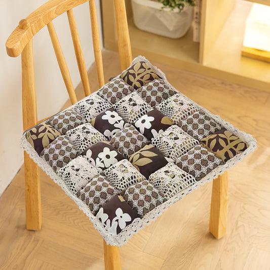 Multicolor Winter Insulation Cushion 40X40Cm,Floor Pillows Butt Cushion Soft Nylon Spandex Decorative Pillow For Window, Living Room, Bedroom, Office, Lumbar & Back Support