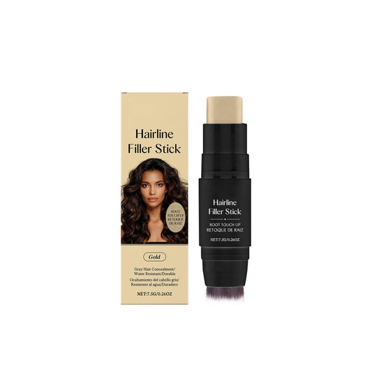 Dark Brown Root Touch Up, Hairline Grey Hair Coverage Stick, Instantly Hair Waterproof Root Cover Up,Dual-Ended Roots Filler Stick for Women & Men, Natural Look & Mess-Free Application