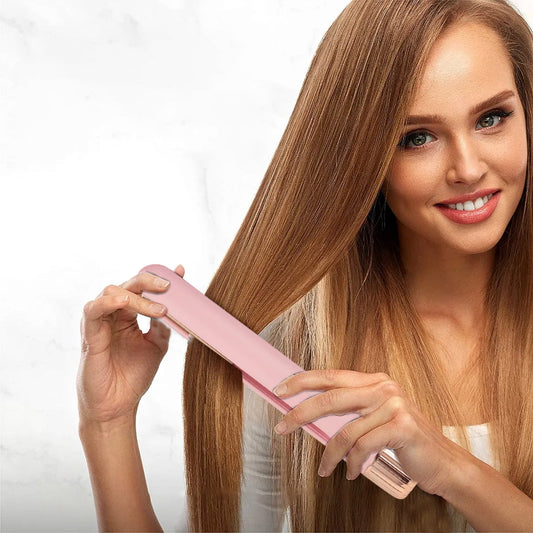Banzch Natural Curls, Hair Curler, Curling Wand,Negative Hair Straightener Without Damaging Hair Curls,Fast Heating Crimper Wand Curler In All Hair Type,Mothers Day Gifts