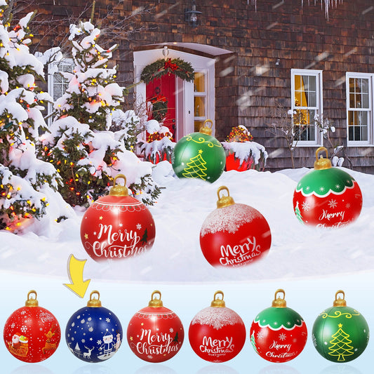 Outdoor Inflatable Ball Decoration, Festive Accent For Yard Or Garden, Seasonal Christmas Decorations With Thanksgiving Decorations Fall Decor Style