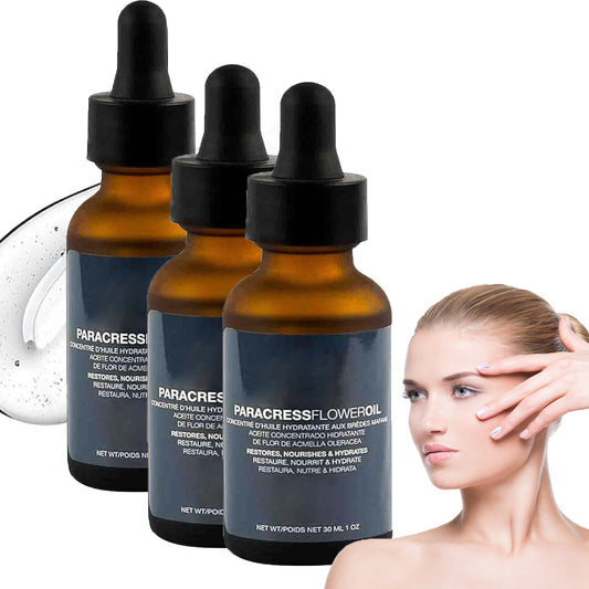Paracress Facial Oil - Paracress Oil,Paracress Facial Serum Organic, Paracress Facial Serum, Paracress Extract Face Oil, Paracress Oil For FaceSuitable for All Skin Types, 90ml/3PCS