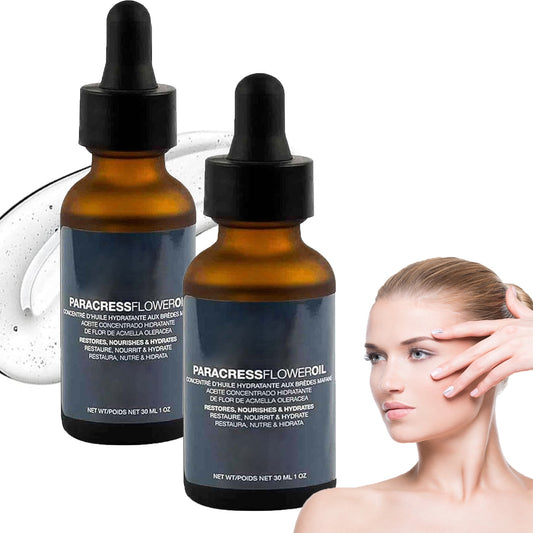 Paracress Facial Oil - Paracress Oil,Paracress Facial Serum Organic, Paracress Facial Serum, Paracress Extract Face Oil, Paracress Oil For FaceSuitable for All Skin Types, 60ml/2PCS