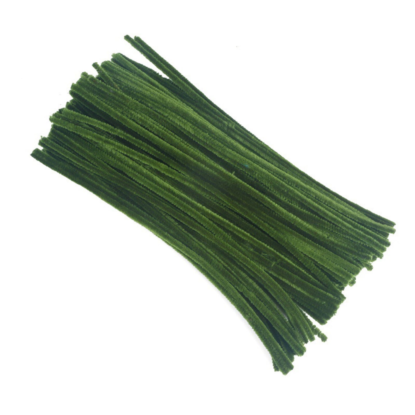Pipe Cleaners Craft Supplies & Materials, Craft Pipe Cleaners, Green Pipe Cleaners, 100Pcs DIY Simulation Bouquet Materials