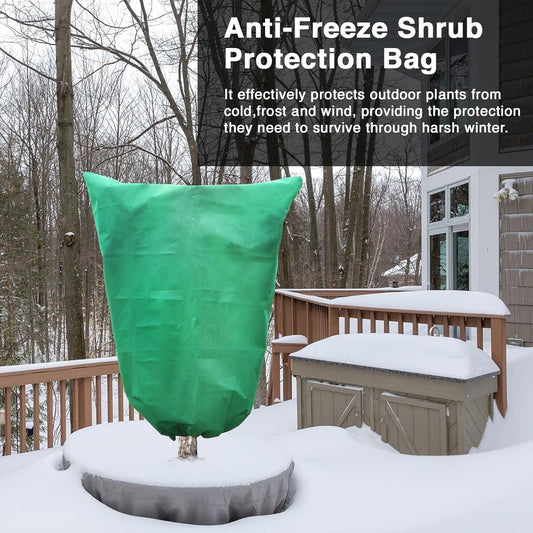 Plant Cover Tree Freeze Protection, Shrub Protecting Bag,Reusable Plant Frost Protection Covers With Zipper & Drawstring, Protection Yard Garden Winter Blankets Outdoor Shrubs, Trees & Potted Plants