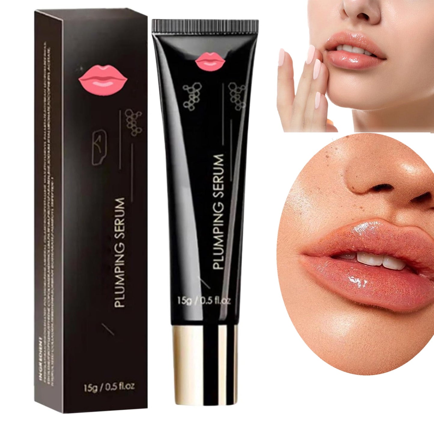 Plumpify Plumping Serum Oil, Plumping Lip Gloss,Plumpify Lip Boosting Serum, Lip Oil Plumper, Hydrating & Nourishing Lip Gloss Set for Dry Lips, Increase Lips Elasticity, Lipgloss for Women,1PCS