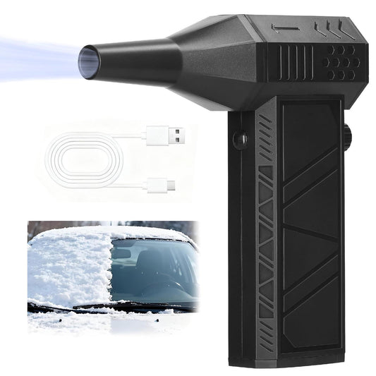 Portable Led Turbo Snow Blower, Mini Turbo Snow Blower,8000Ma 16,0000 Snow Master Pro Turbo Blower For Car With Magnetic Nozzle,Snow Turbo Blower,For Vehicle Snow Removal And Home Cleaning