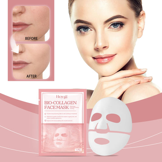 Bio-Collagen Real Deep Mask,Bio Collagen Face Mask,Bio Collagen Face Mask£¬Collagen Films Korean Deep Hydrating Firming Hydrogel Mask,Korean Skin Care,1PCS
