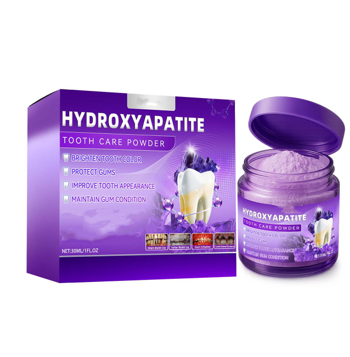 Hydroxyapatite Teeth Repair Powder, Natural Tooth Repair Mineral Powder for Enamel Protection and Strengthening, Promotes Fresh Breath 30g