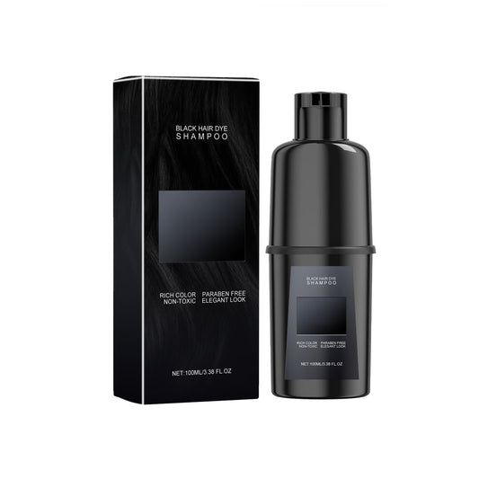 Banzch Hair Dye Shampoo,Hair Instant Dye Shampoo Black Hair Dye Shampoo for Men & Women,Natural Plant Hair Dye Shampoo,Hair Color for Gray Hair Coverage,Long Lasting Hair Color Shampoo