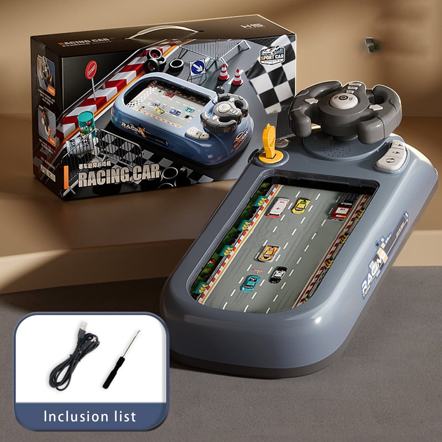 Racing Adventure Car Steering Wheel, Steer Joy Driving Simulator for Kids,Car Racing Adventure Toy with Steering Wheel,Racing Car Adventure Steering Wheel Toy, Musical Steering Wheel Toys for Boys 4-6