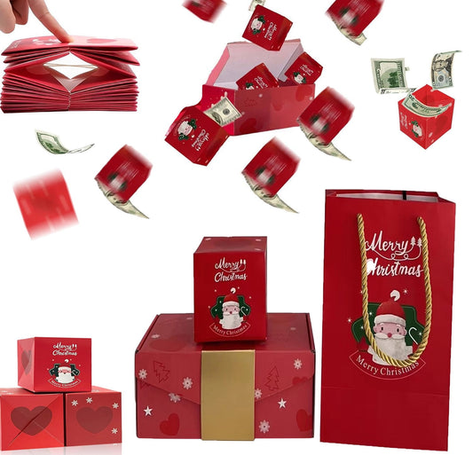 Rdeuod Christmas Clearance Christmas Surprise Gift Box - 2023 Newly Exploding Gift Box Money Pop Up Surprise Birthday Box, Creative Pop up Explosion Gift Boxes£¨10 bounce boxes£©