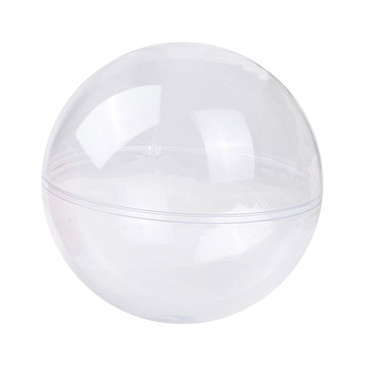 Rdeuod Clear Plastic Ornaments 5-Pack Christmas Ornament Fillable Balls for DIY Crafts, Christmas Tree Decor, Wedding Party, Xmas Holiday Home Decorations, Large Open Decorative Hanging Ornaments 50mm