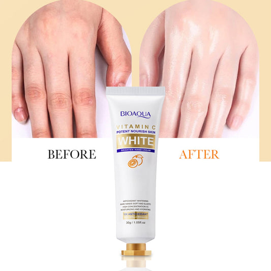 Rdeuod Hand Care Cream£¬Vitamin-C Whitening And Brightening Hand Cream Anti-dry, Moist, Tender And Moist Hand Cream£¬white,Free Size