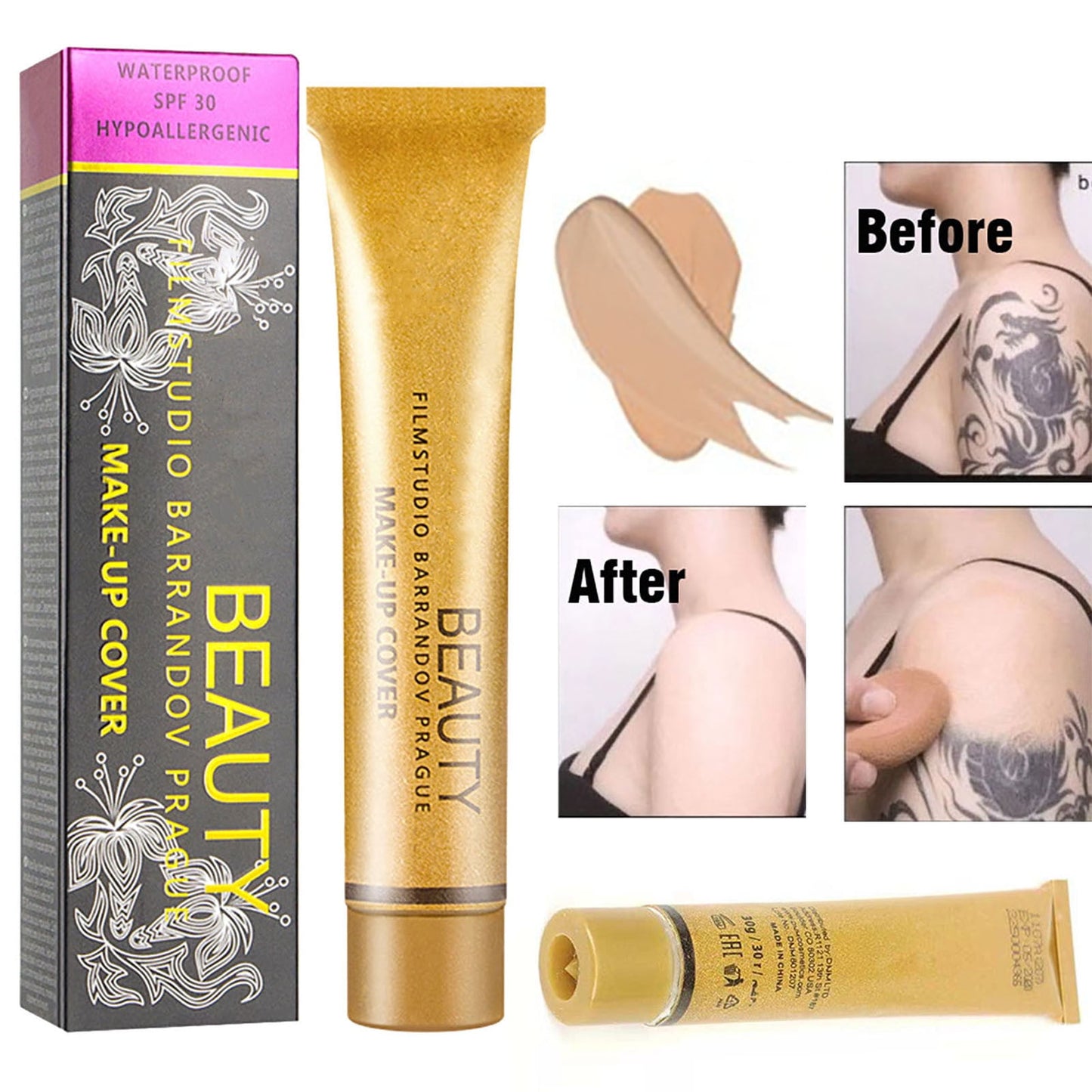 Rdeuod High Cover Concealer for Makeup,Tattoo Cover Up,14 Colors Concealer Liquid Foundation Skin Acne Marks Concealer£¬Multicolor