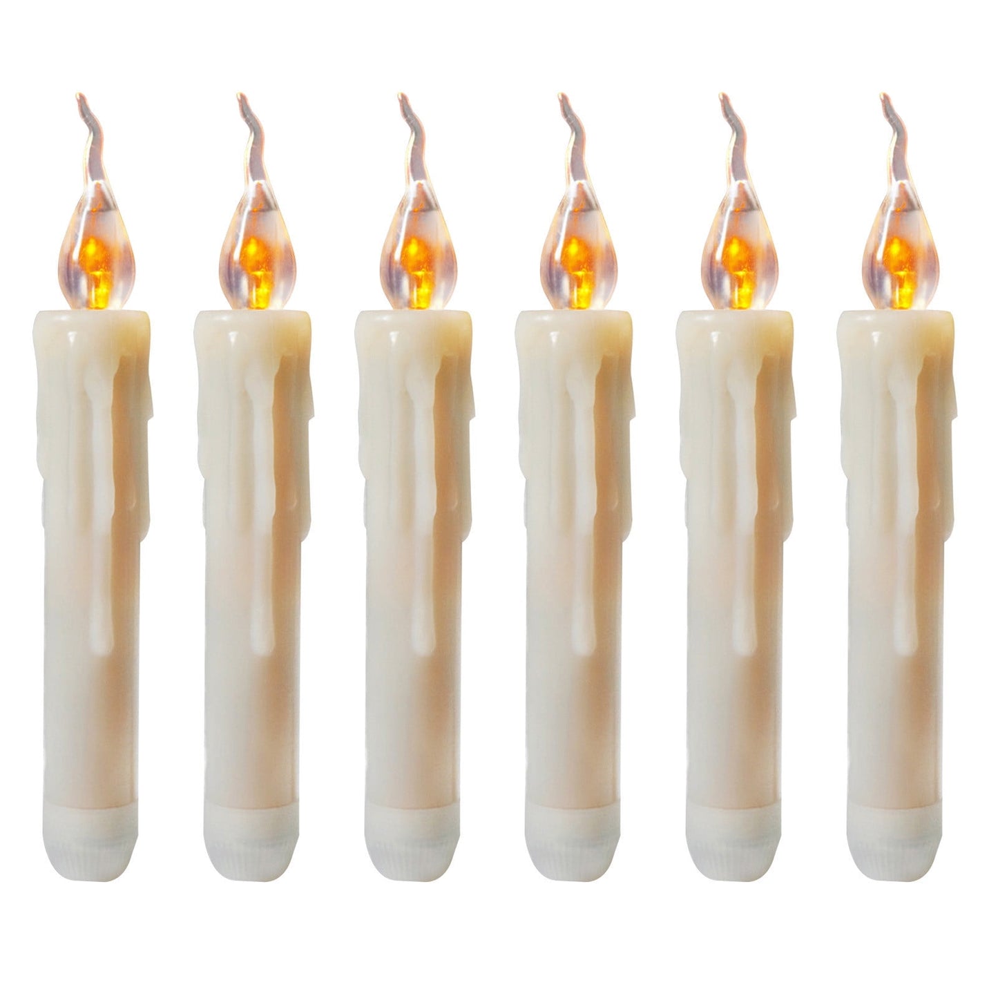 Rdeuod LED Candles£¬6PCS Battery Operated Flameless LED Taper Candles Lights Fake Candles
