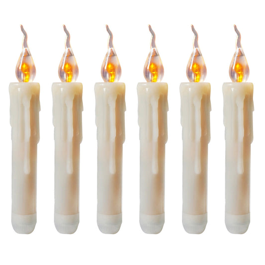 Rdeuod LED Candles£¬6PCS Battery Operated Flameless LED Taper Candles Lights Fake Candles