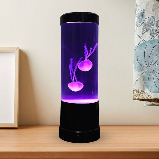 Rdeuod Lamp,LED Dream Jellyfish - Round Real Jellyfish Aquarium - 7 Colors Setting Jellyfish Tank Mood - Jellyfish Tank Decoration For Home Office Decorat